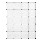 ZNTS 20 Cube Organizer Stackable Plastic Cube Storage Shelves Design Multifunctional Modular Closet 05058128