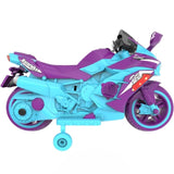 Electric Motorcycle for Kids, 12V Battery Powered Ride on Toy with LED Light Wheels, MP3two 98784206