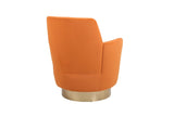 Velvet Swivel Barrel Chair, Swivel Accent Chairs Armchair for Living Room, Reading Chairs for W1361116860