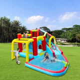 7 in1 Inflatable slide water park bouncing house outdoor Soccer garden bouncer with Splash pool & W167790010