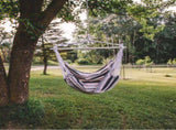 Striped Hammock Chair Hanging Rope Swing Chair, Anti Slip Steel Spreader Bar 53238711