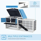 ZNTS Outdoor Rabbit Hutch （Prohibited by WalMart） 65169278