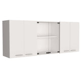 Yuma 150" Wall Cabinet, Two Close Cabinets, Two Open Shelves B128P148995