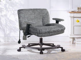 Chenille Criss Cross Office Chair with Air Lumbar Support, Flip-up Adjustable Arms, Built-in 87605151