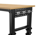 48 "Adjustable Workbench with Power Outlet, Heavy Duty Load Capacity Hardwood Workbench Suitable for W1239P179960