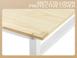 Oak-colored SG001FD P2 particleboard iron pipe 160cm cut-out computer desk with non-woven fabric 43148674