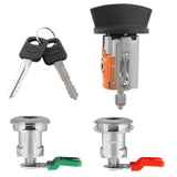 Door Lock Cylinders & Ignition Switch w/ Keys FIT for Ford E150/250/350 1996-2008 27871558