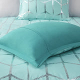 Full/Queen Metallic Printed Comforter Set B03595835