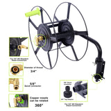 ZNTS Swivel Hose Reel Mount - 180 Degree Pivot Hose Hanger - Great for Garden Storage - Hose Holder 89366920