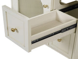 24" Bathroom Vanity Set Wall Mounted for Small Space, Bathroom Cabinet with Ceramic Sink, 2 Drawers N710P286704Y