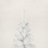 ZNTS 7.5FT White Slim Artificial Christmas Tree Includes Foldable Metal Stand 03440975