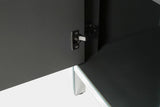 Storage Cabinet With Mirror Trim And Diamond Shape Design Spliced Combination For Living Room, W1445103593