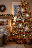 4PCS Set 4.7" Christmas Glass Ball Ornaments Holiday Tree Hanging Decorations Party Decor Supplies 88655594