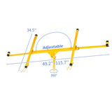 ZNTS Drywall Panel Lifter Drywall Panel hoist Panel Hoist Jack Lifter 11ft yellow color 22546369