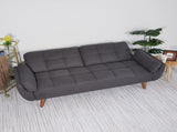 75" Flared Arm Convertible Sleeper Sofa-Dark Gray 97192761