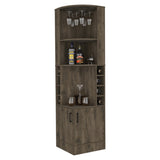 Seattle Bar Cabinet, Eight Bottle Cubbies, Two Large Open Shelves B128P176131