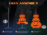 5ft Halloween Collapsible Pumpkin Decorations 100 LED Lights 42040861