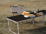 6ft Aluminum Alloy Folding Table black 95332729