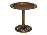 Bronze Bird Bath for Outside, 28 in Pedestal Birdbath 97381586