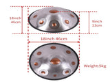 9 Notes Gold-eyes Solid Color Handpan Drum Steel Percussion Instrument 03161527