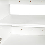 Stackable Wall Mounted Storage Cabinet, 11.81 "D x 31.50"W x 29.92 "H, White W33167277