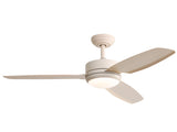 46 Inch Ceiling Fan with Lights 3 ABS Blades 6-speed DC Motor Remote Control for Living Room W934P211003