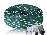Christmas Rope Lights,1000LED/328Ft Outdoor Decorative String Strobe with 8 Modes/Remote/IP67 75926382