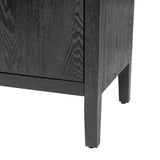 U-STYLE Storage Cabinet Sideboard Wooden Cabinet with 4 Metal handles ,4 Shelves and 4 Doors for WF309061AAB