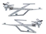 Front Left and Right Window Regulator Fit for Izuzu NPR NPR-HD NQR Truck 2005-2016 Silver 2Pcs 56032943
