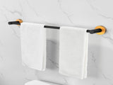 Bathroom Hardware Set, Thicken Space Aluminum 6 PCS Towel bar Set- Black Gold 24 Inches Wall Mounted 03265158