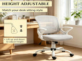 Gray Mid-Back Mesh Office Chair for Long Hours Working, Swivel Computer Chair, Rocking Function, 69111167
