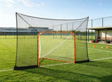 12x9 ft Hockey & Lacrosse Goal Backstop Net, Quick Easy Setup Training Net with Extended Coverage 66168337