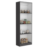 ZNTS Home Bookcase with 4-Shelf Modern Display Unit for Books and Decor -Matt Gray / White -Office B070137834