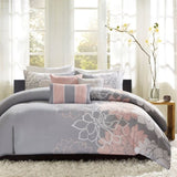 Full/Queen 6 Piece Printed Duvet Cover Set B03597324