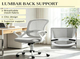 Gray Mid-Back Mesh Office Chair for Long Hours Working, Swivel Computer Chair, Rocking Function, 69111167
