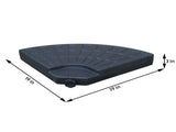145 lbs Capacity Weighted Cantilever and Offset Patio Umbrella Base in Black 07065543