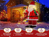 6FT Lighted Santa Christmas Yard Decorations, Pre-lit Pull Up Santa Waving Hand with 180 LED Warm 40320224