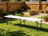 Plastic Folding Bench 6 ft 2 Pack, Portable Indoor/Outdoor Bench for Picnic, Party, Patio, Camping & 79841458
