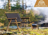 53*55*61cm Medium Size Aluminum Frame 600D Black Oxford Cloth Bearing 100kg Imitation Wood Grain 02779702