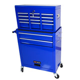 High Capacity Rolling Tool Chest with Wheels and Drawers, 8-Drawer Tool Storage Cabinet--BLUE W110243191