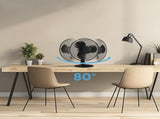12-inch Table Fan with Adjustable 3-Speed Settings and Oscillation, Black, FT30-8MBBV 96343192