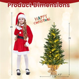 3FT Tabletop Christmas Tree - 363 Branch Tips , 50 Warm White LEDs, Cordless Control Box for 74070071