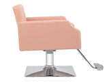 PVC leather aluminum alloy foot pedal rivet type square chassis high oil pump barber chair 150kg 96072423