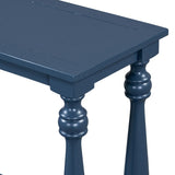 U_STYLE Vintage Wood Grain Console Table with Bottom Shelf and Four Vase Legs, Suitable for N711P256976V