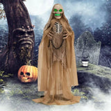 Decorate an outdoor skeleton for Halloween 03608214
