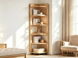 6-Tier Corner Shelf, Tall Slim Bookcase & Display Stand for Small Spaces 31514615