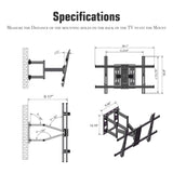 ZNTS TMDS-106 40-75" Flat Tilting TV Wall Mount with Spirit Level 12362132