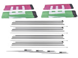 4-Piece Advertising Flagpole Stand Open Feather Flags w/Pole Kit 4 Banner Flags 4 Poles 4Ground 88222592