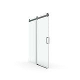 56" - 60" W x 76" H Frameless Soft-closing Single Sliding Shower Door, 3/8" Tempered Glass W1573104180