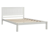 Platform Bed Frame with Headboard, Wood Slat Support, No Box Spring Needed,Twin, White 94135601